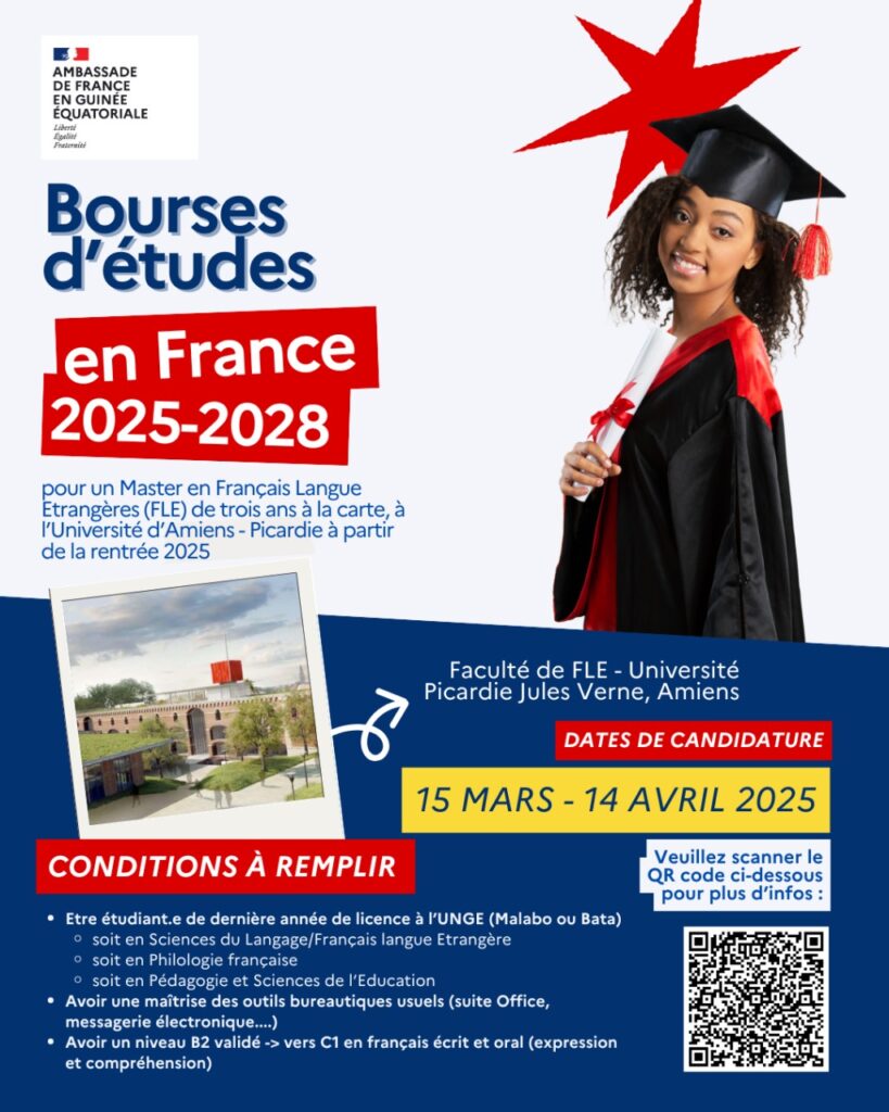 Convocatoria de Becas para Estudios de Master en Francia para el período 2025-2028