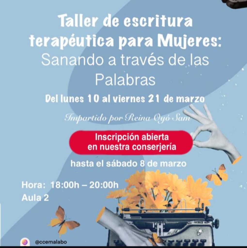 Centro Cultural de España en Malabo ofrece taller de escritura terapéutica para mujeres