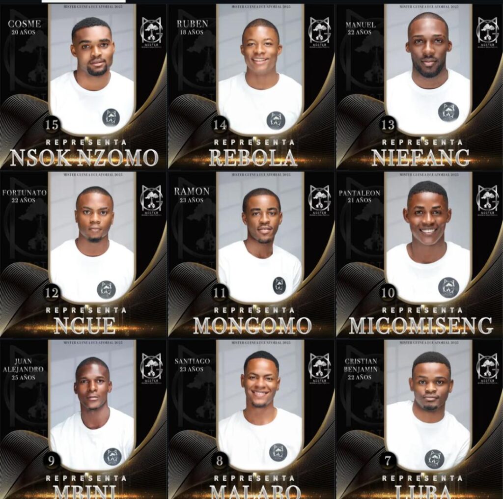 Quince participantes aspiran al bastón de Mister Guinea Ecuatorial 2025