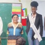 Miss Guinea Ecuatorial acompaña a su homóloga dominicana a visitar CANIGE